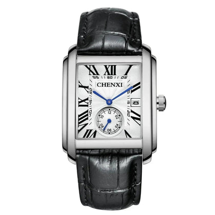 Poedagar Vintage Leder Armbanduhr