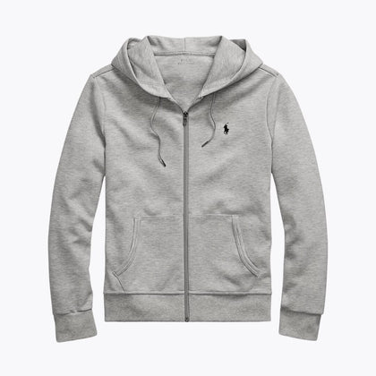 Ralph Lauren Doppelstrick Kapuzenjacke Mit Reißverschluss