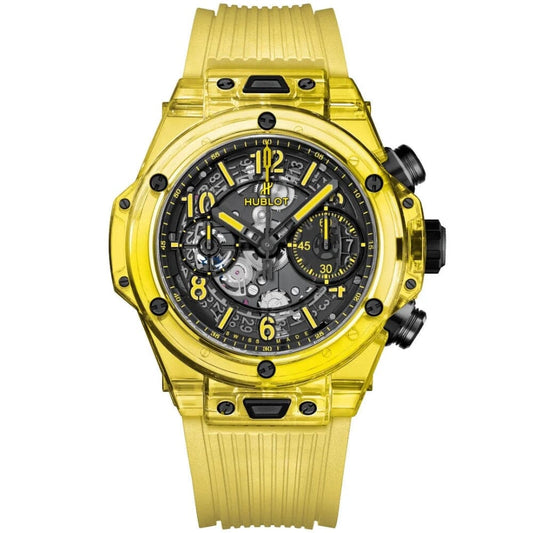 Hublot Big Bang Unico Black Yellow Sapphire 42mm Herrenchronograph