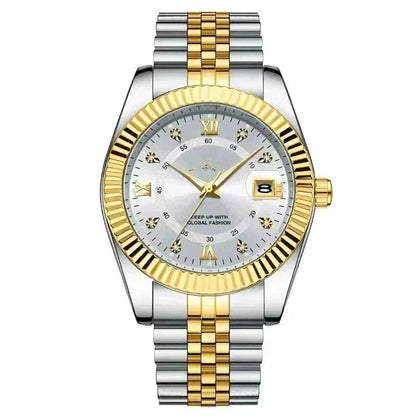 Poedagar Goldenstar 40mm Herrenarmbanduhr - Wasserdicht - Edelstahl