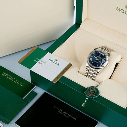 Rolex Day-Date 228239-0002 Mit Blauem Zifferblatt