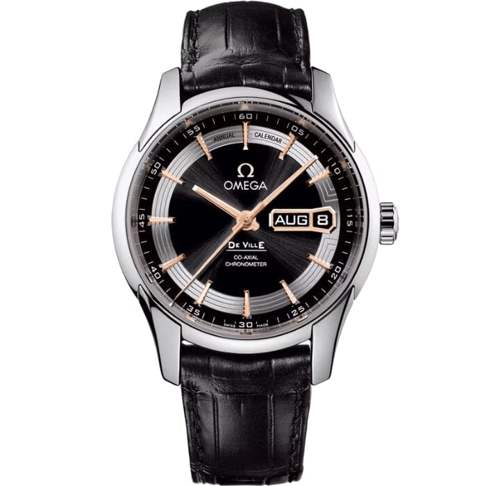 Omega de Ville Hour Vision Annual Calendar Co-Axial Chronometer Herrenuhr