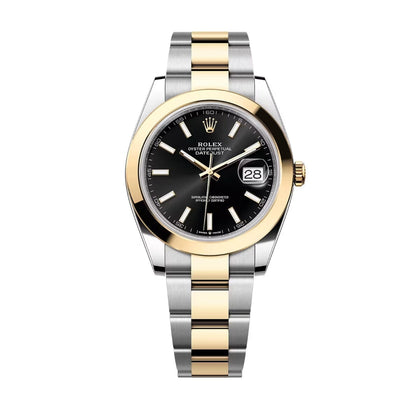 Rolex Datejust Gelbgold Schwarzes Zifferblatt 126303