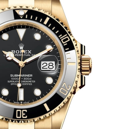 Rolex Submariner Date 126618ln-0002 Gelbgold Mit Schwarzem Zifferblatt