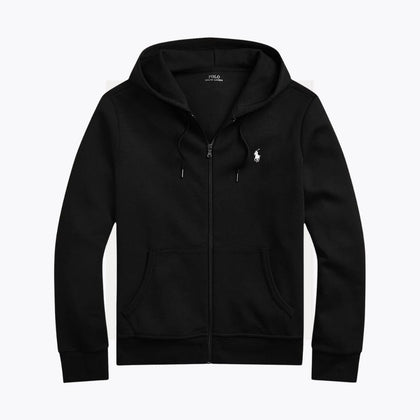Ralph Lauren Doppelstrick Kapuzenjacke Mit Reißverschluss