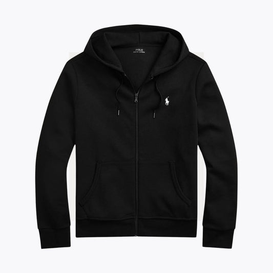 Ralph Lauren Doppelstrick Kapuzenjacke Mit Reißverschluss