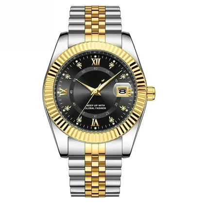 Poedagar Goldenstar 40mm Herrenarmbanduhr - Wasserdicht - Edelstahl