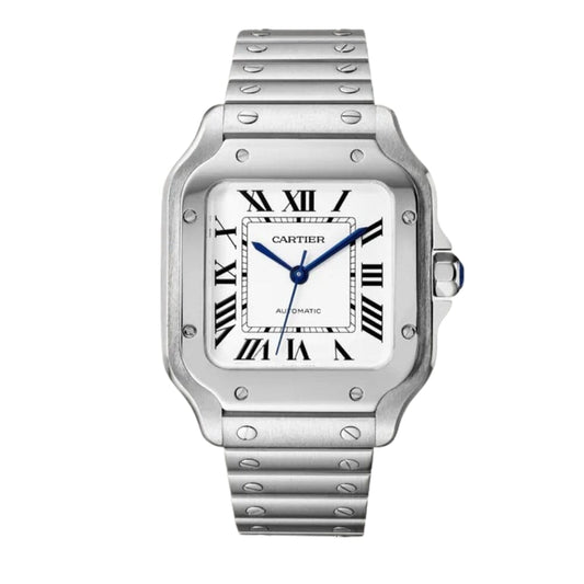 Cartier Santos Classic Silber Herrenarmbanduhr
