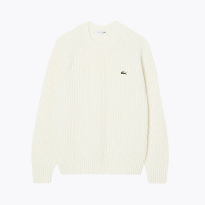 Lacoste Pullover Aus Dicker Gekämmter Wolle Mit Rundhalsausschnitt