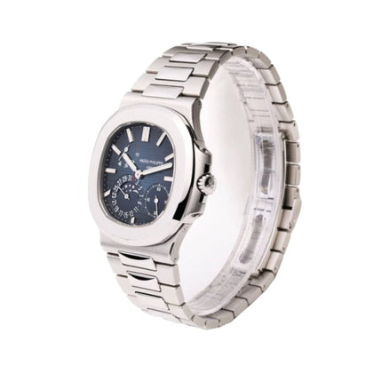 Patek Philippe Nautilus Stahl Blaues Zifferblatt Mondphase 5712/1A-001